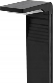 SADA 4 solárnych LED záhradných lámp na záhradné stĺpiky so senzorom súmraku