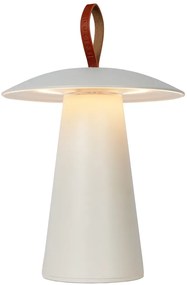 Lucide 27500/02/31 LA DONNA - Stolná lampa do exteriéru - priemer 19,7 cm - LED stmievatelná - 1x2W 2700K - IP54 - 3 krokové stmievanie - biela