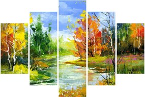 Obraz - Maľba krajiny (150x105 cm)