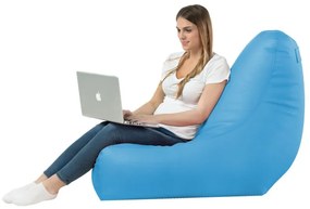 Kreslo Bali ekokoža svetlomodré