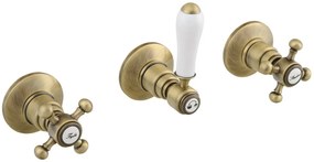 Reitano Rubinetteria Reitano Rubinetteria, ANTEA podomietková sprchová batéria, 2 výstupy, bronz, SET305-106