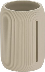 Sada kúpeľňových doplnkov Elya, béžová/s čiernymi prvkami