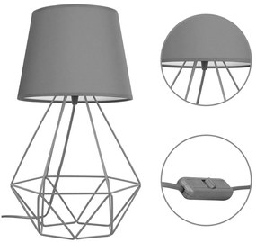 Stolná lampa Milano, 1x textilné tienidlo (výber zo 4 farieb), (výber z 3 farieb konštrukcie), d
