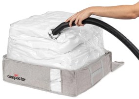 Sivý kompresný úložný box Compactor Oxford, 145 l