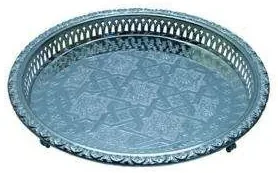 Marocký strieborný podnos Mernissi 37cm