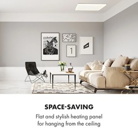 Klarstein Midnight Sun, infračervený stropný ohrievač, 110,5 x 70,5 cm, 600 W