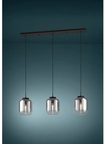 Eglo 390104 - Luster na lanku BULCIAGO 3xE27/40W/230V dymová