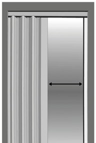 Skladacie dvere 004 08 čierny dub 100 cm