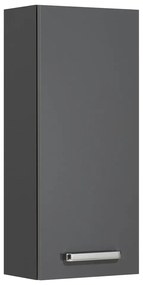 Tmavosivá závesná kúpeľňová skrinka 30x70 cm Set 311 - Pelipal