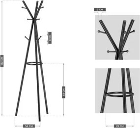 Stojanový vešiak HOST 3.0 čierny