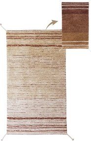Bavlnený koberec v tehlovej farbe 80x140 cm Twin Toffee – Lorena Canals