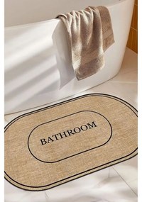 Hnedá kúpeľňová predložka 60x90 cm Jute Look – Mila Home