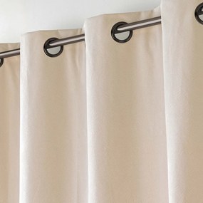 Béžový zamatový záves 140x260 cm Olympe – douceur d'intérieur