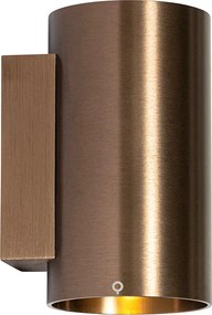 Inteligentné nástenné svietidlo tmavý bronz okrúhle 2-svetlá vrátane 2 Wifi GU10 50mm - Sandy