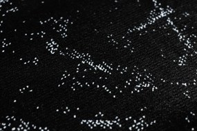 Koberec / Behúň GLOSS 2813 87 ramka, grécky - čierny / sivý
