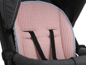 Vulpi Obojstranná podložka do kočíka Minky Wafel Farba: ružová