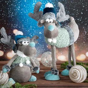 VIANOČNÁ FIGÚRKA REINDEER 43 CM VIACFAREBNÁ