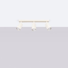 Bodové svietidlo Ring, 3x béžové kovové tienidlo, (možnosť polohovania)