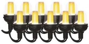LED svetelná reťaz DCPV01 – 10× párty žiarovky, 4,5 m, vonkajšie a vnútorné, vintage