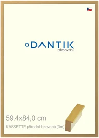 DANTIK rám na obraz 59,4x84 | KASSETTE přírodní lakovaná (Plexi Čiré)