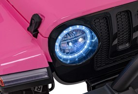 Ramiz Terénne auto OFF-ROAD 3.0 pre deti ružové + diaľkové ovládanie + pomalý štart + pásy + LED a zvuky