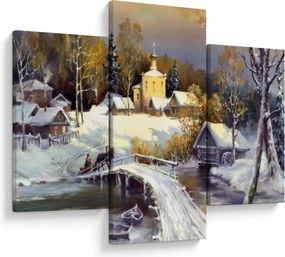 Obraz - Zimné mestečko (90x60 cm)