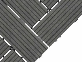 WPC dlaždica LEGI STYLE 30 x 30 cm, čierna