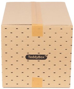 Súprava 2 béžových úložných boxov Compactor Teddy, 42 x 30 cm