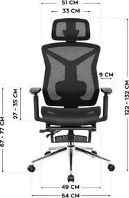 Kancelárska stolička Expert 5.7 Black