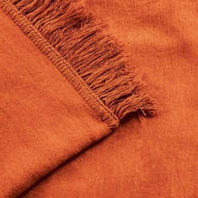 BAVLNENÁ DEKA COTTON CLOUD 150X200 CM ORANŽOVÁ