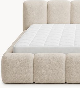 Posteľ s úložným priestorom Tesia 160x200 - béžové buklé Quelle 03