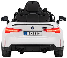 RAMIZ Elektrická autíčko  BMW M4 - biele - 2x35W- BATÉRIA - 12V7Ah - 2024
