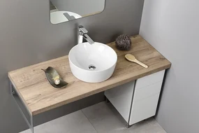 GSI GSI, SAND keramické umývadlo na dosku, priemer 40 cm, biela ExtraGlaze, 903911