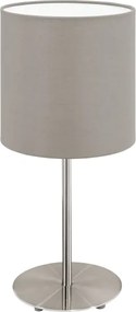 Eglo 54745 - Stolná lampa ANADIA 1xE14/40W/230V taupe/matný chróm