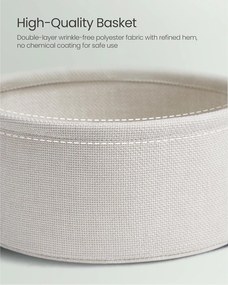 Príručný stolík, okrúhly koncový stolík s textilným košíkom, zelená farba