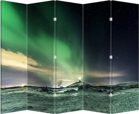 Paraván - Polárna žiara (210x170 cm)