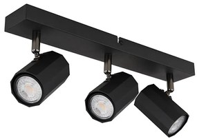 Globo 57918-3B - Bodové svietidlo JAMES 3xGU10/25W/230V čierna