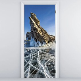 Fototapeta na dvere - Ľadová skala (95x205cm)