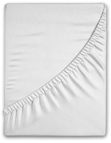 Biela napínacia flanelová plachta 90x200 cm – Good Morning