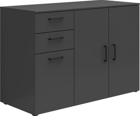 XXXLutz KOMODA, grafitová, 120/83/52 cm Carryhome - Komody - 002427022229