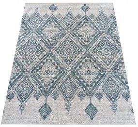 Škandinávsky koberec so vzormi mätovo zelenej farby Šírka: 60 cm | Dĺžka: 100 cm