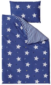 Bavlnené obliečky WHITE STARS modré