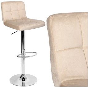 Barová stolička ARAKO CHRÓM béžová