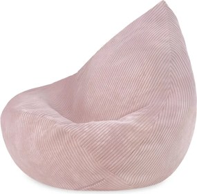 Sedací vak pre deti – svetloružová, prémiový manšestr