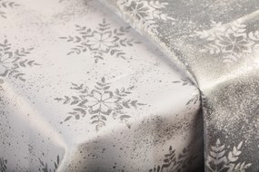 Luxusný Vianočný obrus s vločkami - strieborný SW15 Rozmer obrusu (šírka x dĺžka): 120x160cm