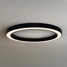 LED stropné svietidlo LED/100W/230V 3000/4000/6500K pr. 100 cm čierne