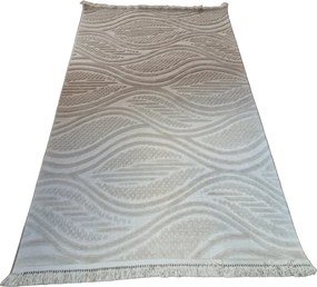 HU Béžový moderný koberec TWIST BEIGE 31204A Rozmer: 60x100 cm