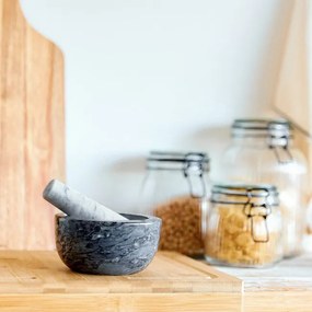 Mažiar MARBLE mramorový, čierny ALL 854199