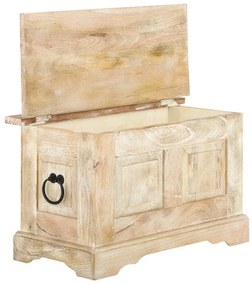furniture-nabytek.cz - Masívna truhlica Patina z mangového dreva, lakovaná, prírodná farba – 80×45×50 cm
