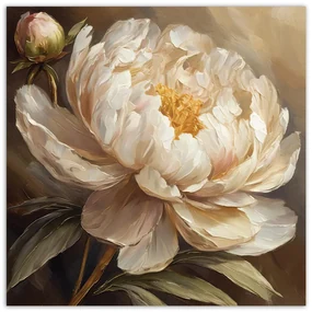 Gario Obraz na plátne Maľovaná pivónia Rozmery: 60 x 60 cm